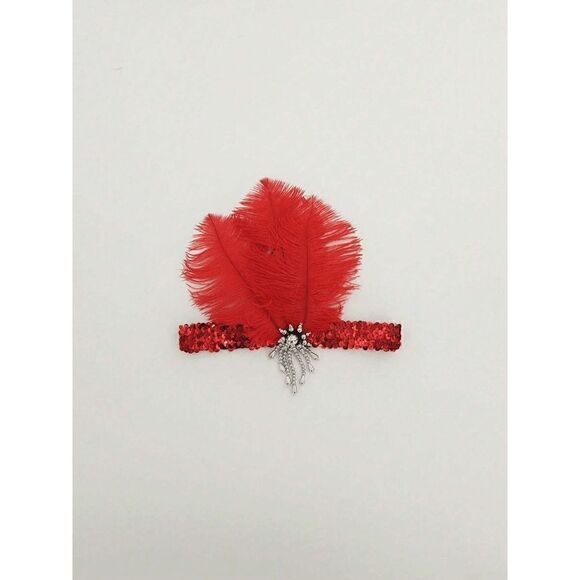 ❤️✨ 5PCS 1920s Red Accessories Flapper Great Gatsby Retro Costume Set NEW - Picture 14 of 16